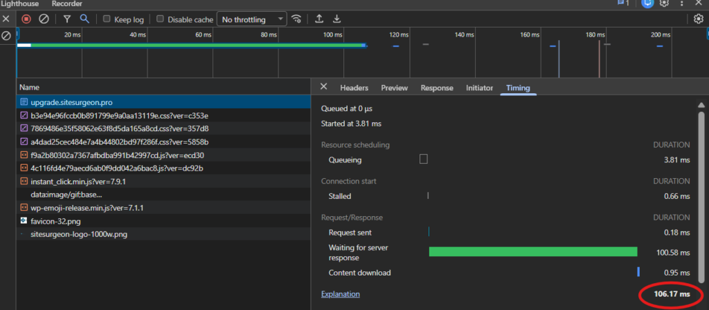 Under 300ms load time